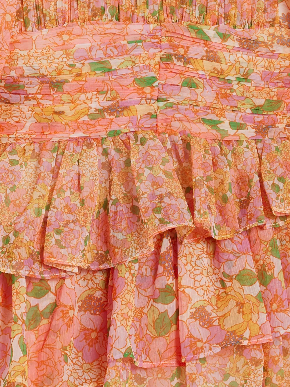MARLO Mini-jurk met bloemenprint Oranje