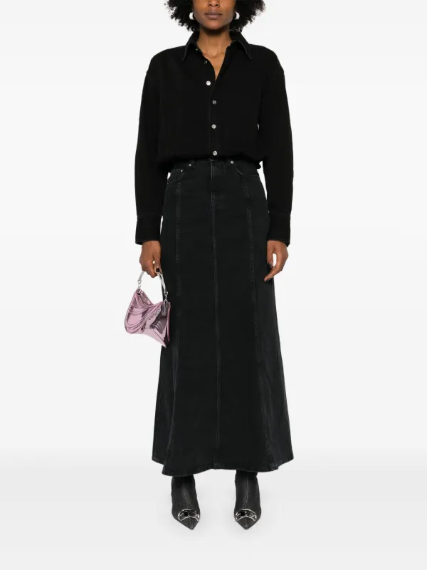 Haikure Jos Denim Maxi Dress | Black | FARFETCH