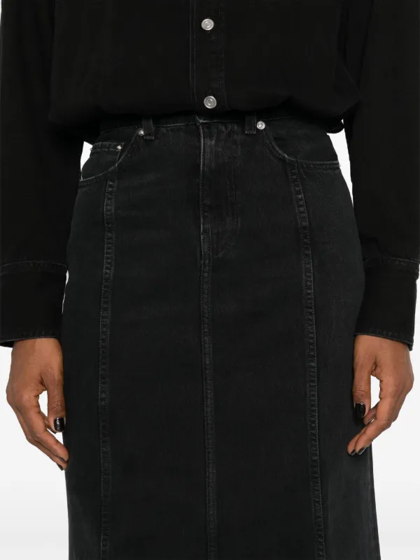 Haikure Jos Denim Maxi Dress | Black | FARFETCH