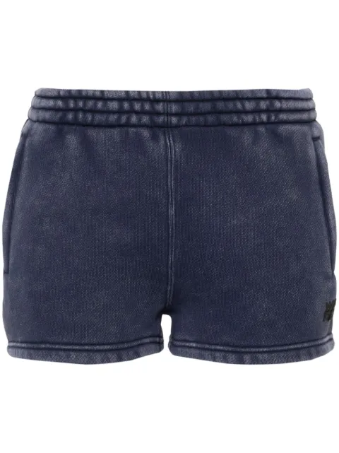 Alexander Wang embossed-logo track shorts