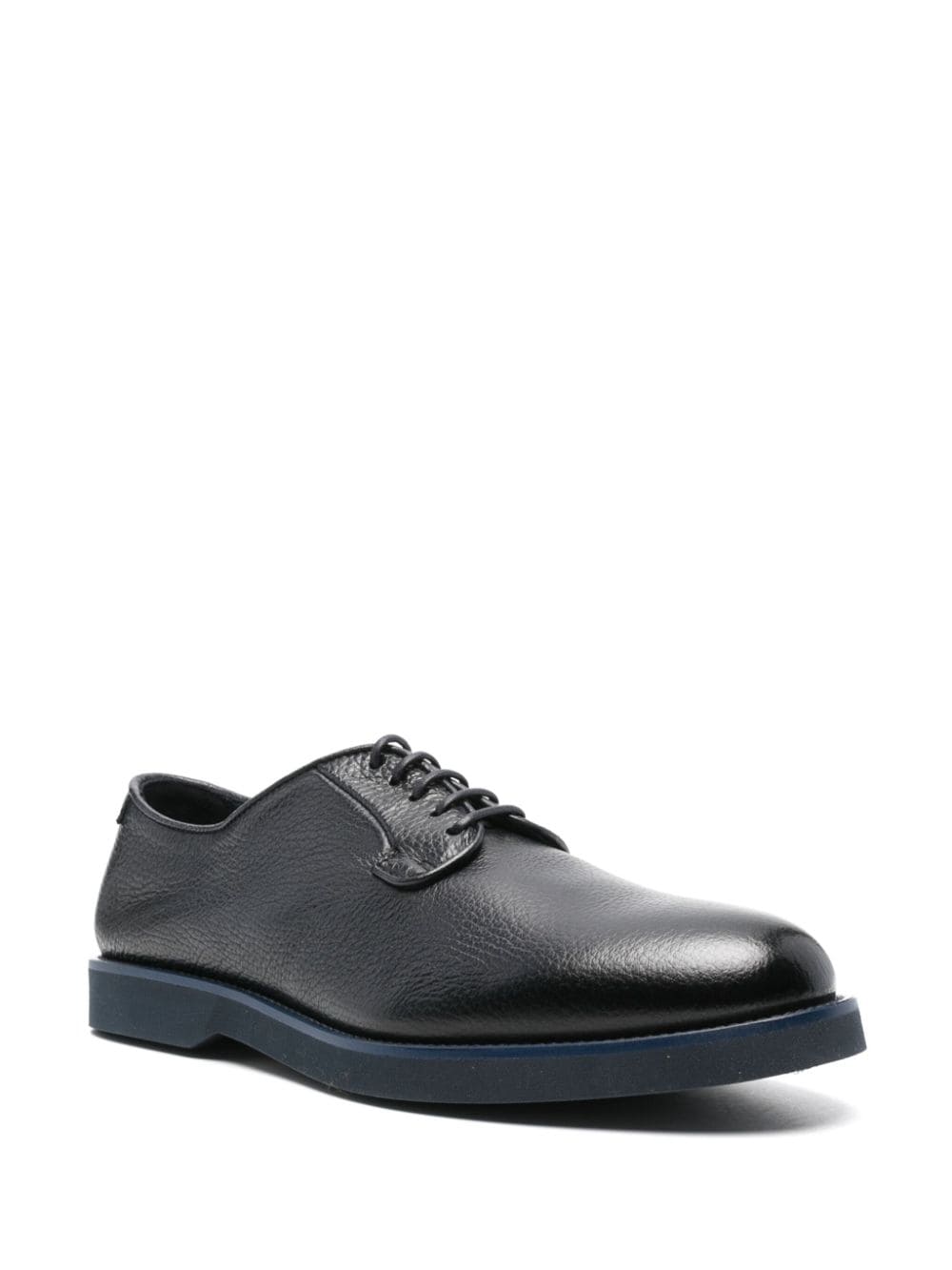 Doucal's lace-up leather derby shoes - Blauw