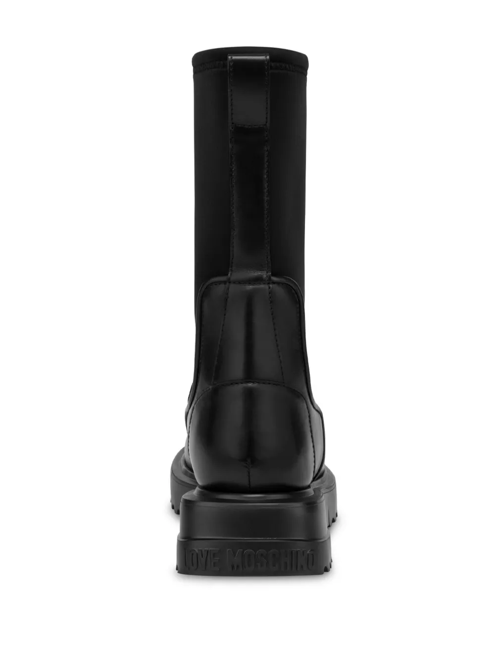 Love Moschino panelled sock-style ankle boots Black