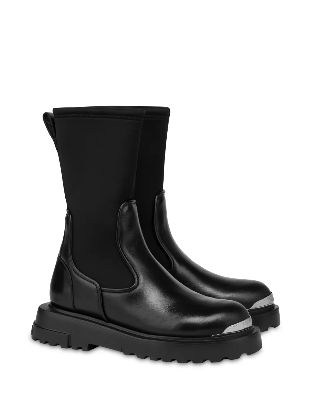Love Moschino panelled sock-style ankle boots Black