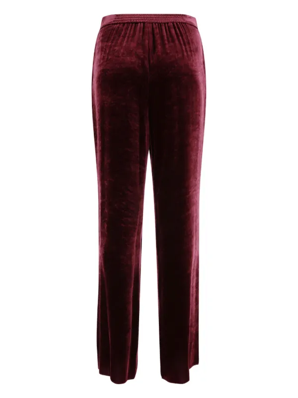 新品 ETRO エトロ ベルベット ワイドストレートパンツ ハイウエスト レッド 新品 ETRO エトロ ベルベット ワイドストレートパンツ ハイ