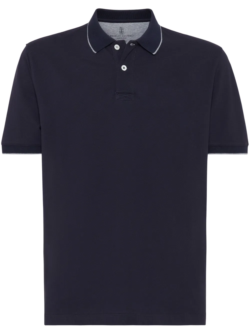 Brunello Cucinelli polo en coton | bleu | Image 1
