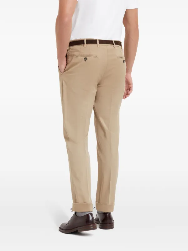 Brunello Cucinelli mid-rise tapered-leg Trousers | Neutrals