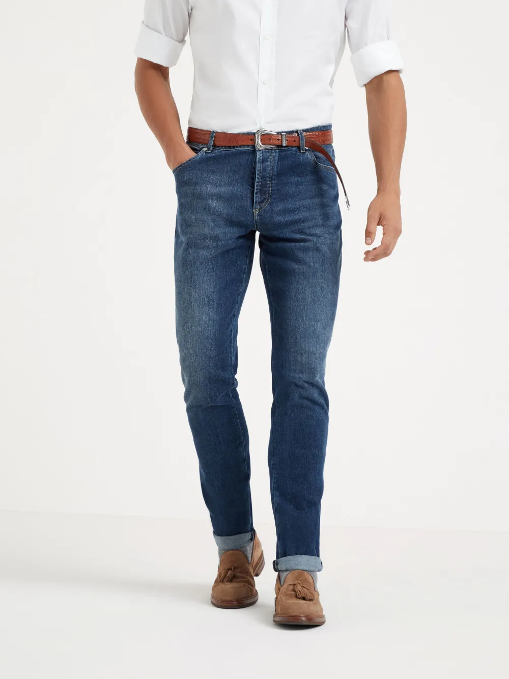 Brunello Cucinelli Skinny jeans Blauw