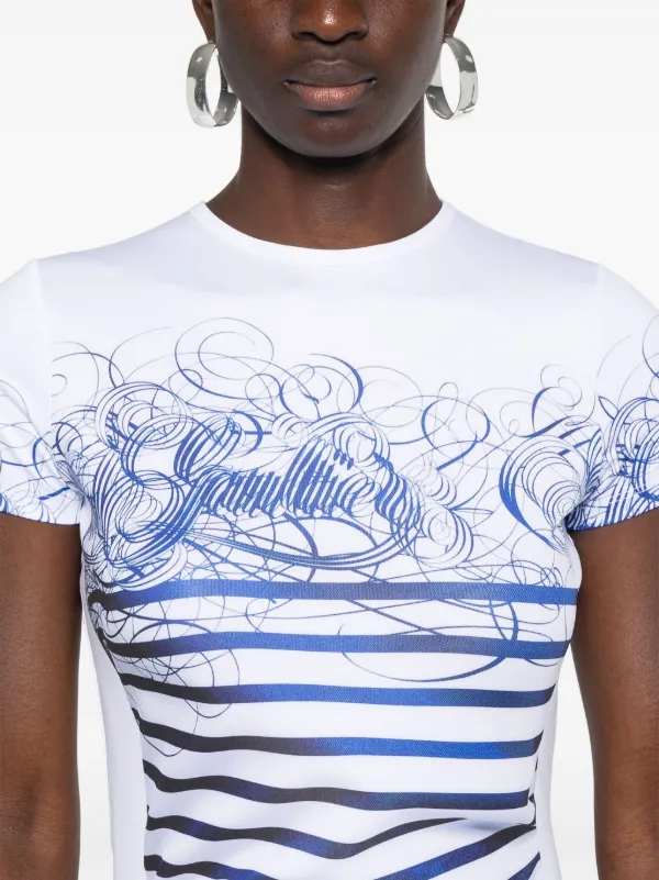 Jean Paul Gaultier トロンプルイユ Tシャツ | ホワイト | FARFETCH JP