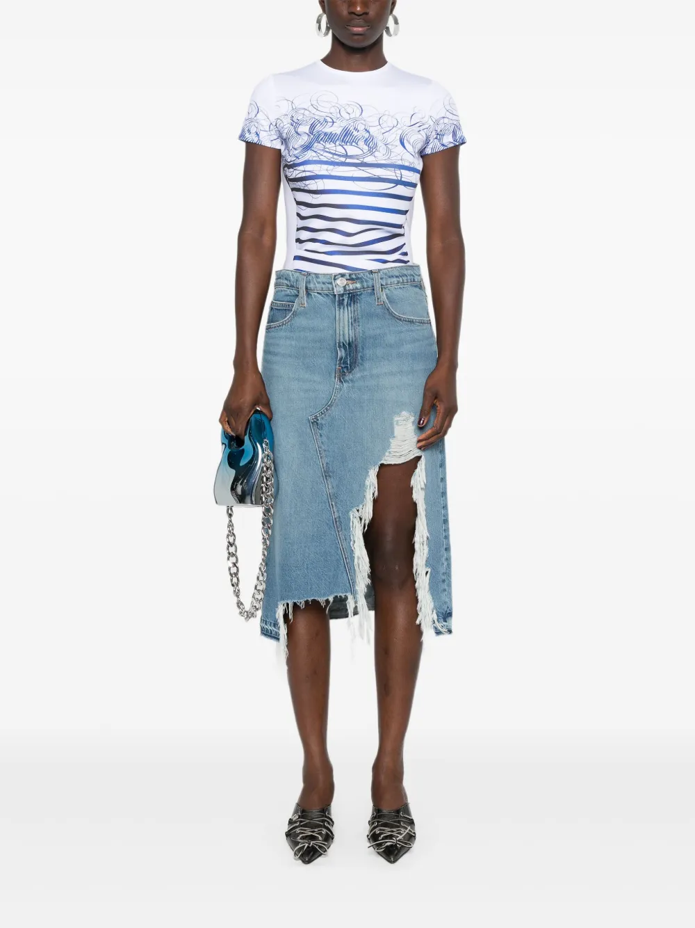 Jean Paul Gaultier playera con estampado trompe l'oeil | Playeras y jerséis | Image 2