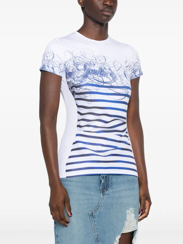 Jean Paul Gaultier Trompe l'oeil-print T-shirt | White
