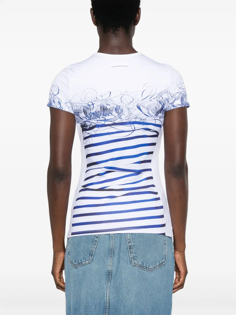 Jean Paul Gaultier T-shirt met print Wit