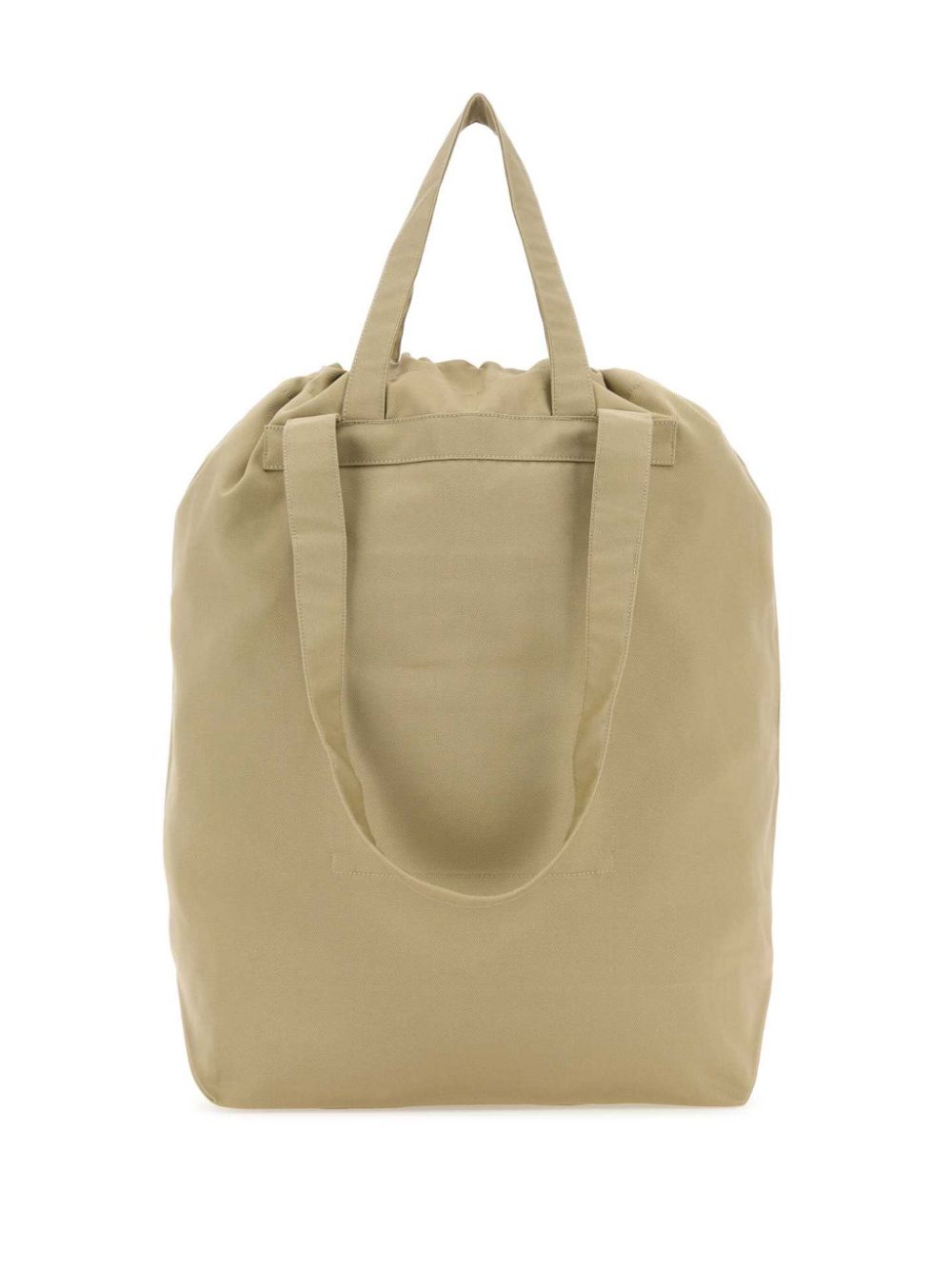 Nanamica logo-embroidered cotton-blend tote bag - KHAKI