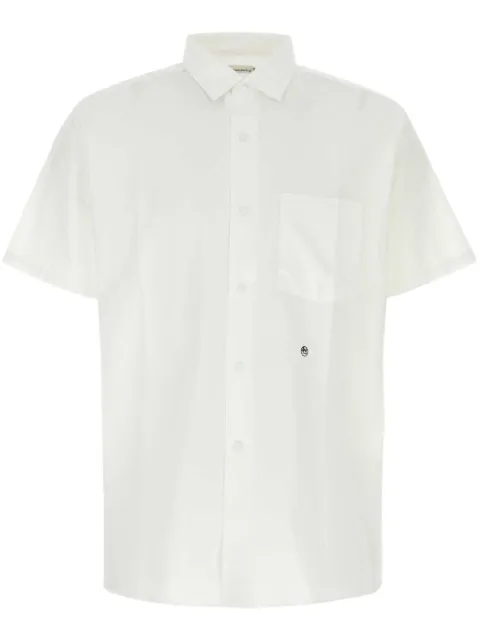 Nanamica embroidered-logo button-up shirt 