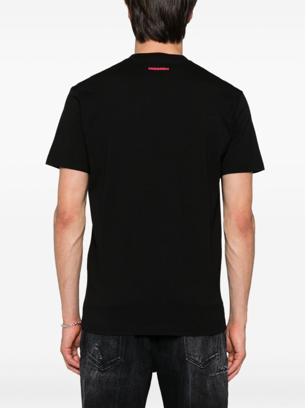 Shop Dsquared2 Cool Fit Cotton T-shirt In Black