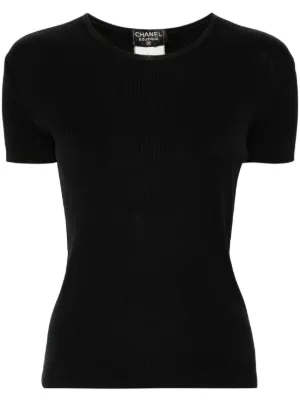 Dolce & Gabbana crochet-knit T-shirt | Black | FARFETCH AZ