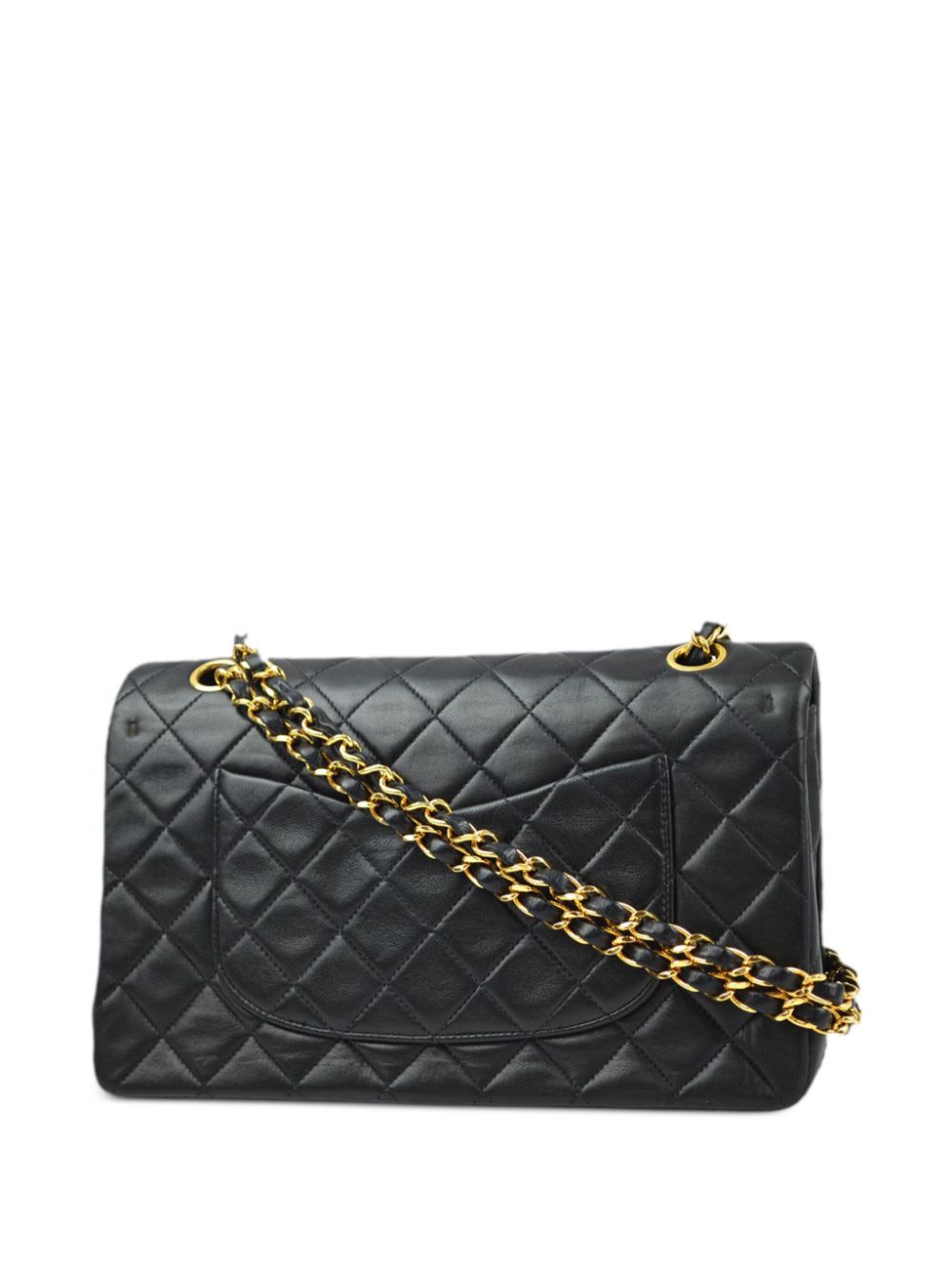 CHANEL Pre-Owned 1995 pre-owned Double Flap leren schoudertas - Zwart