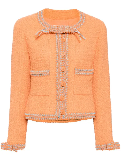 Veste à bords tressés (1994) - CHANEL Pre-Owned - Modalova