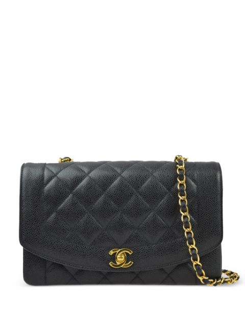 HOT SALE CHANEL 1995 medium Diana shoulder bag Women