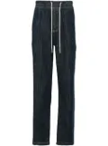 James Perse drawstring-waist denim trousers - Blue