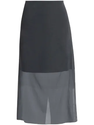Vince Sheer Stretch Skirt | Black | FARFETCH