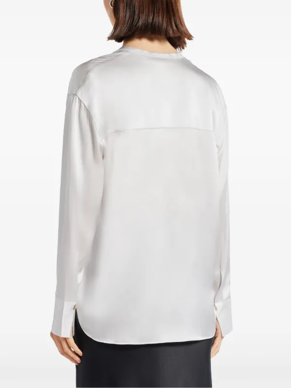 専用です！Band collar Blouse White  新品未使用 Band Collar Blouse With Scarf | Cream – Another Tomorrow