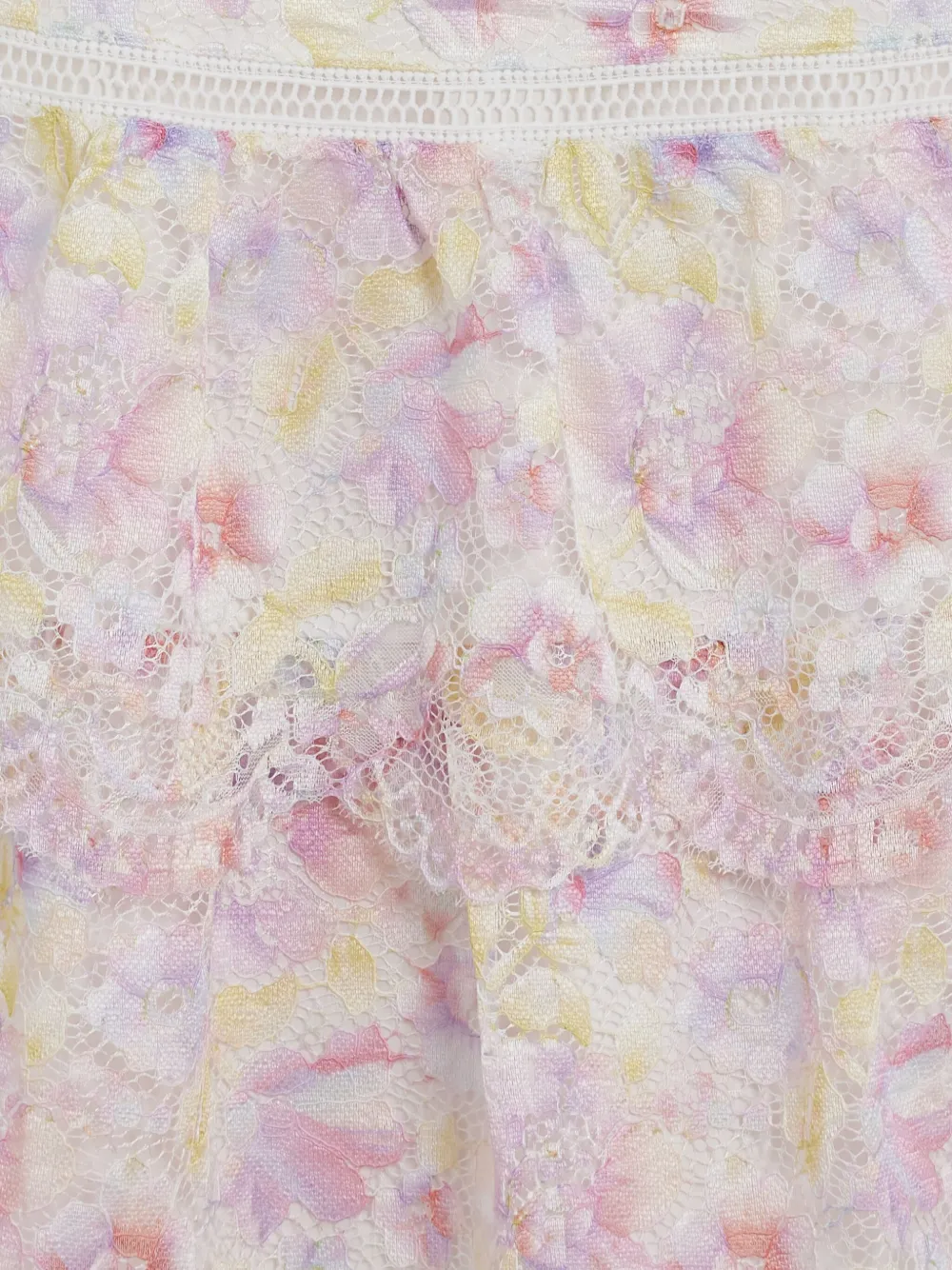MARLO FLORAL-LACE MIDI DRESS