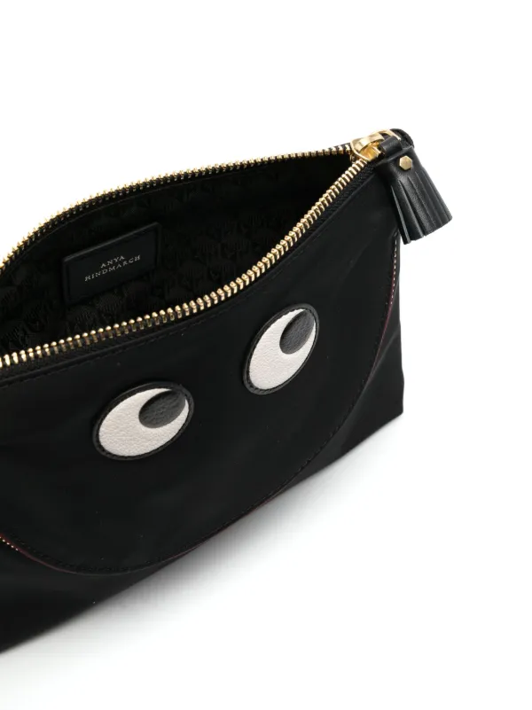 Anya Hindmarch Eyes クラッチバッグ | ブラック | FARFETCH JP