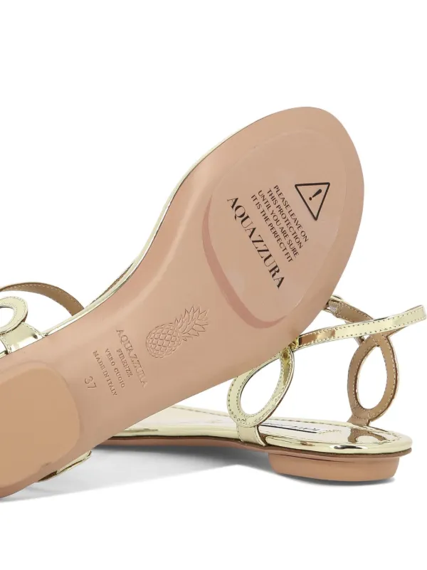 【Aquazzura】上品 × 抜け感♪ Almost Bare レザーサンダル AQUAZZURA Almost Bare レザーサンダル | NET-A-PORTER