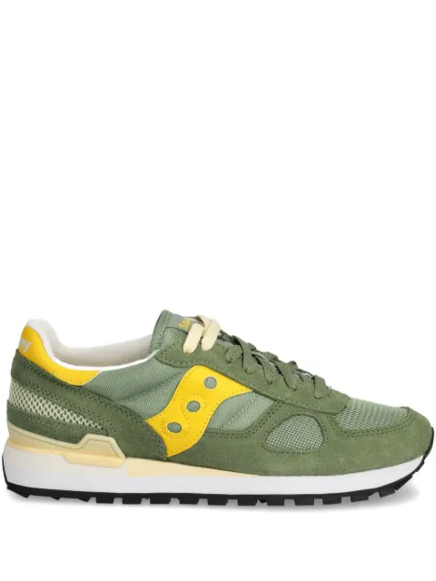 Saucony suede-panelled sneakers
