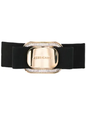 Ferragamo ヴァラリボン ヘアクリップ | ブラック | FARFETCH JP