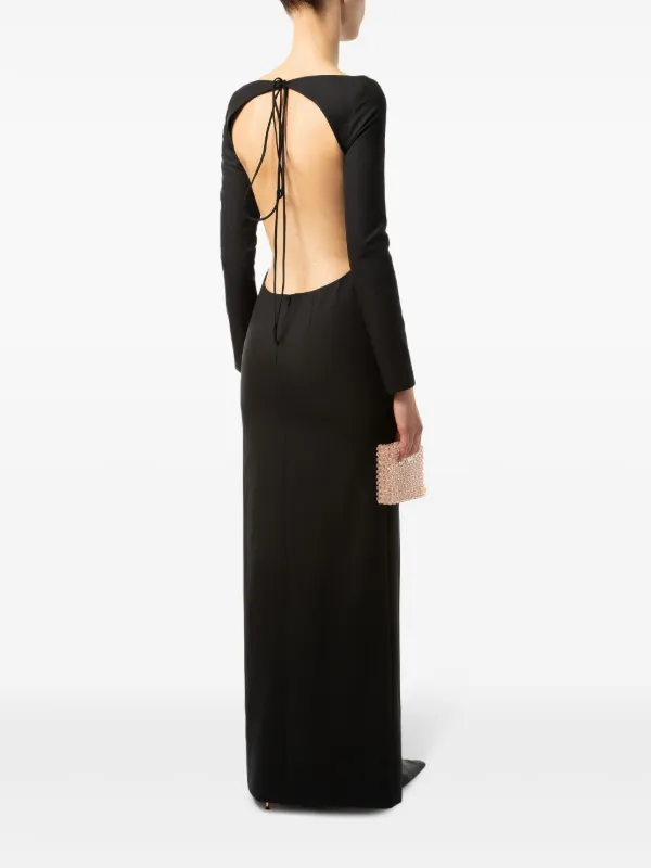 Aleksandre Akhalkatsishvili Maxi-jurk Met Open Rug En Uitgesneden
