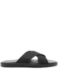 Doucal's slip-on leather sandals - Black