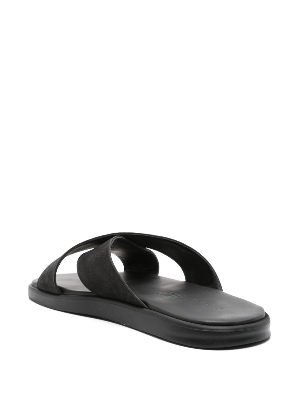 Doucal's Leren slip-on sandalen Zwart