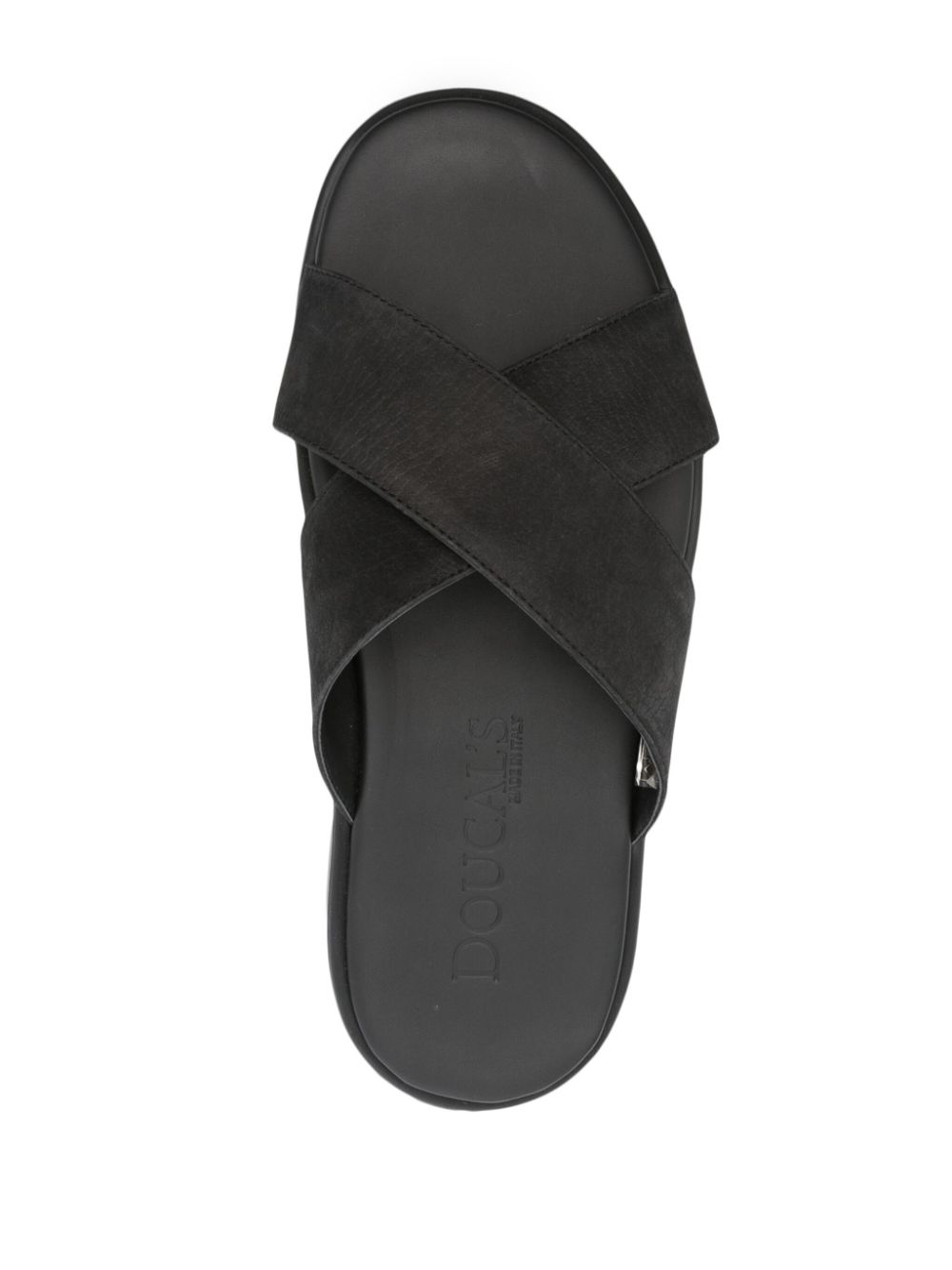 Doucal's Leren slip-on sandalen Zwart