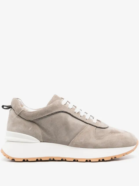Doucal's lace-up suede sneakers