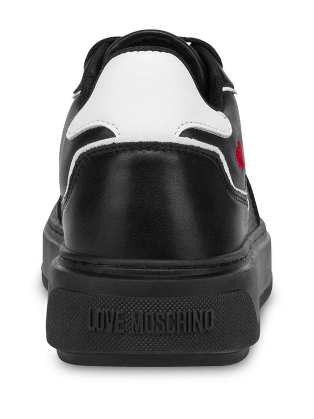 Love Moschino Sneakers met vlakken en logoprint Zwart