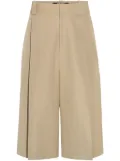 Jacquemus Le Short Ravello pleated stretch-cotton shorts - Neutrals