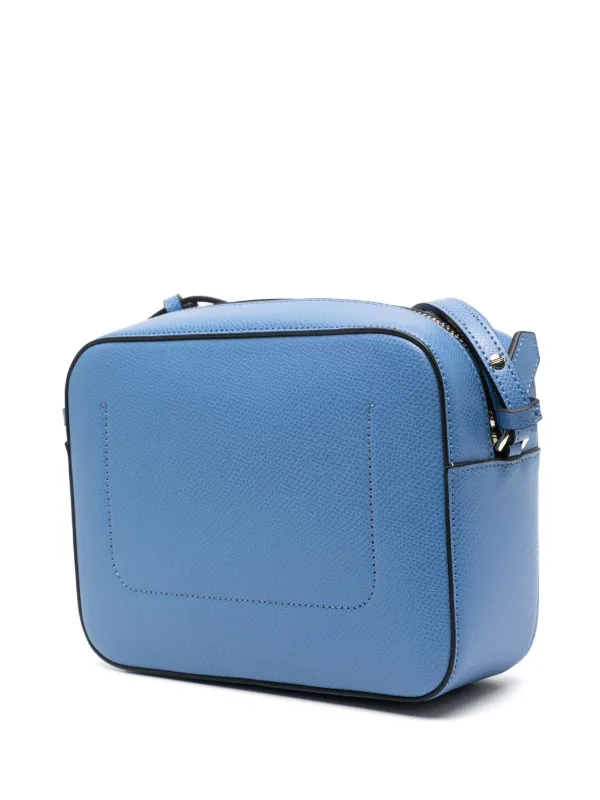 Emporio Armani logo stamp Cross Body Bag Blue FARFETCH LB