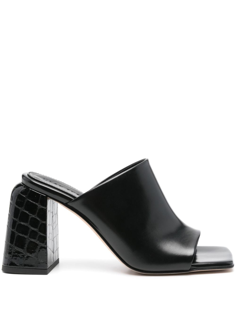 Deri 85mm leather mules