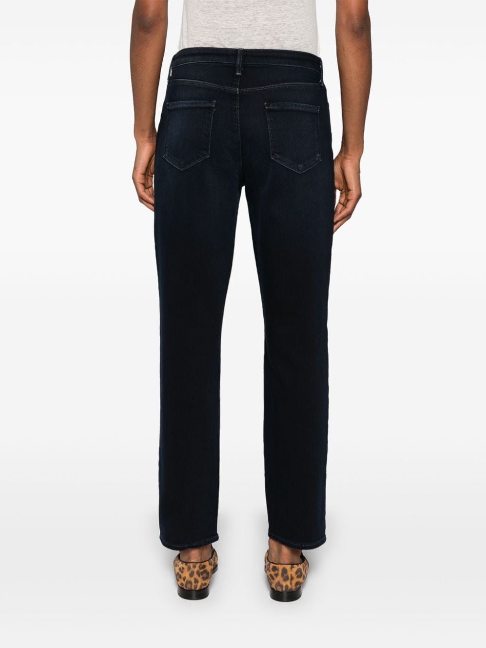 Shop L Agence Marjorie Tapered Jeans In Blue