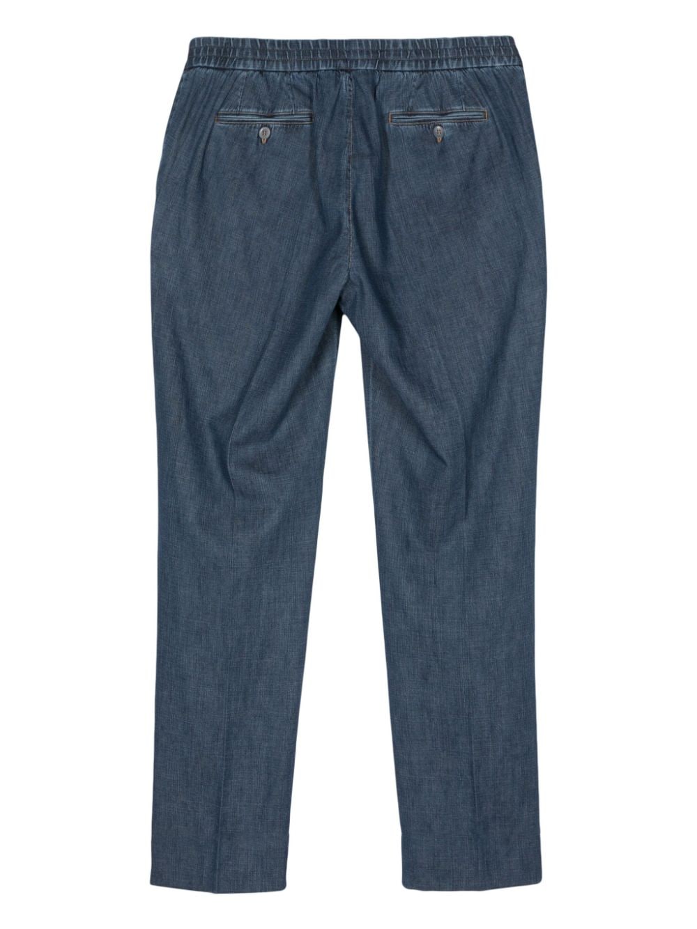 Brioni Katoenen broek met toelopende pijpen - Blauw