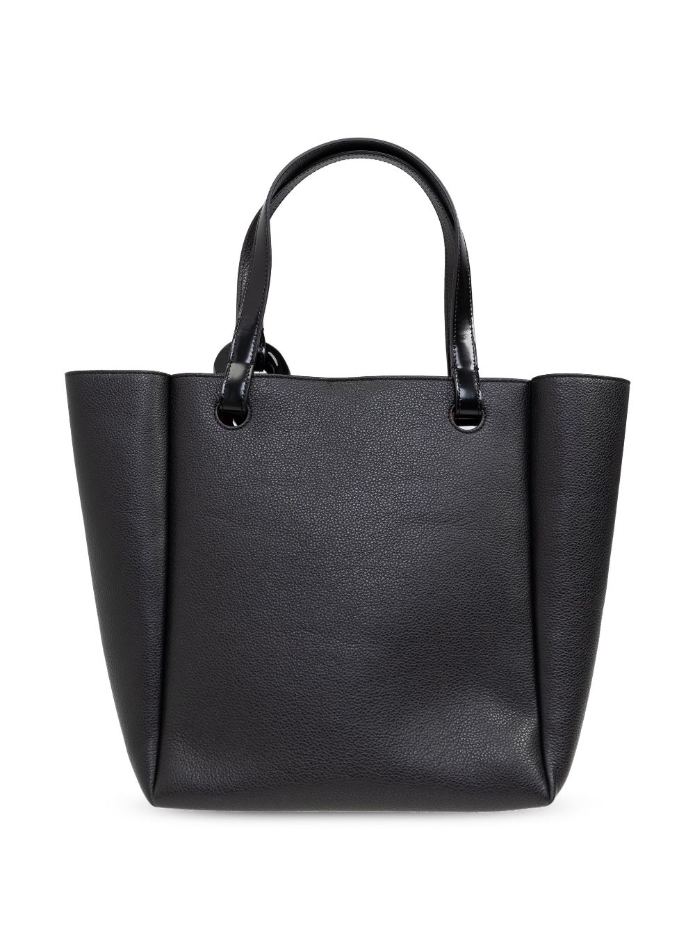 Shop Jw Anderson Corner Leather Tote Bag In Black