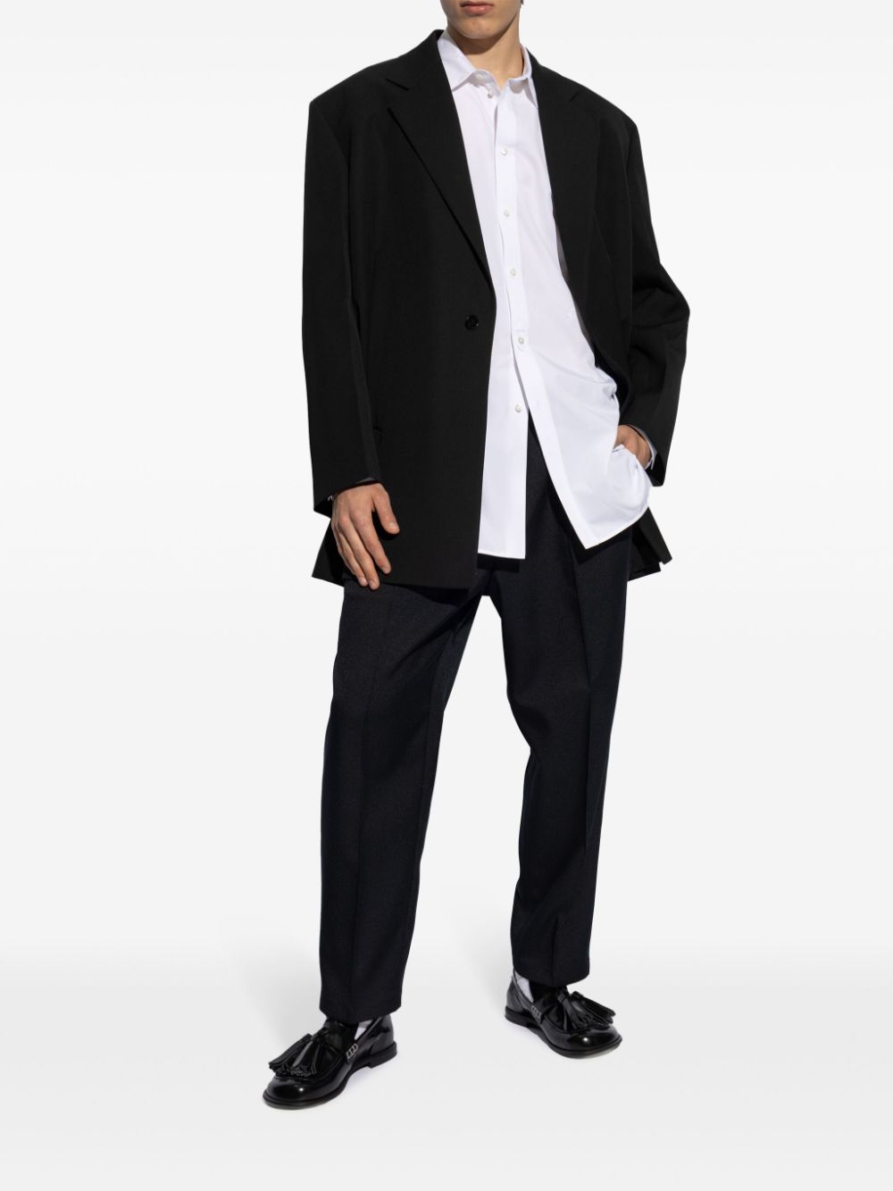 Jil Sander Wollen blazer - Zwart