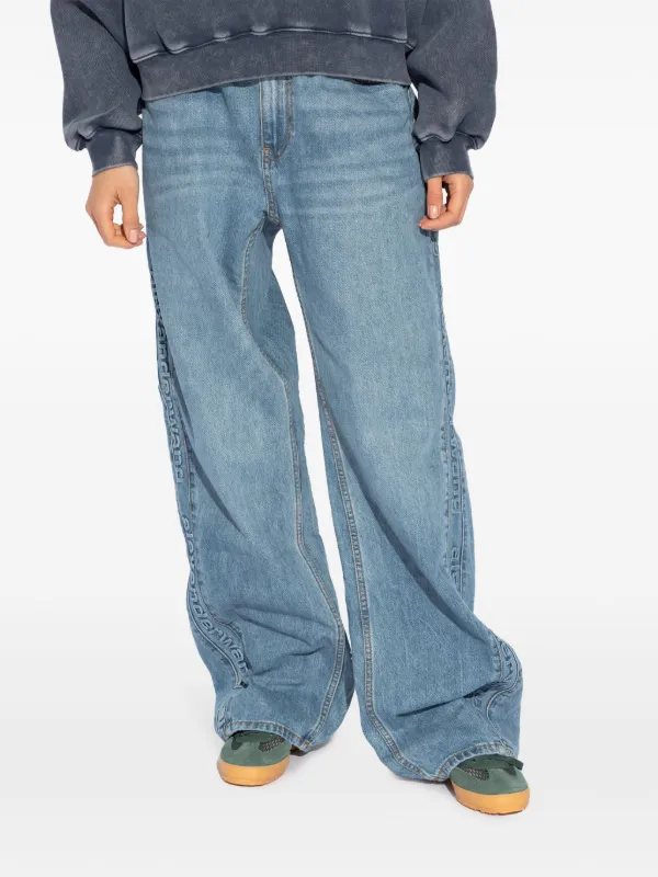 関税送料込【Alexander Wang】ブルー ラウンド ジーンズ Alexander Wang ボーイフレンド ジーンズ | ブルー | FARFETCH JP
