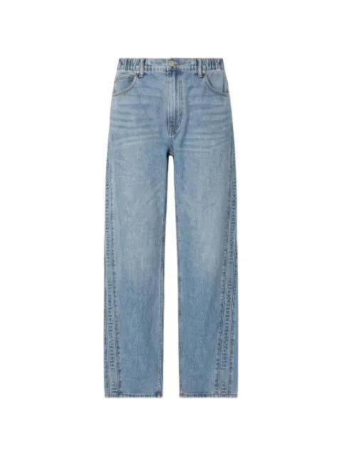 Alexander Wang jean ample à logo embossé