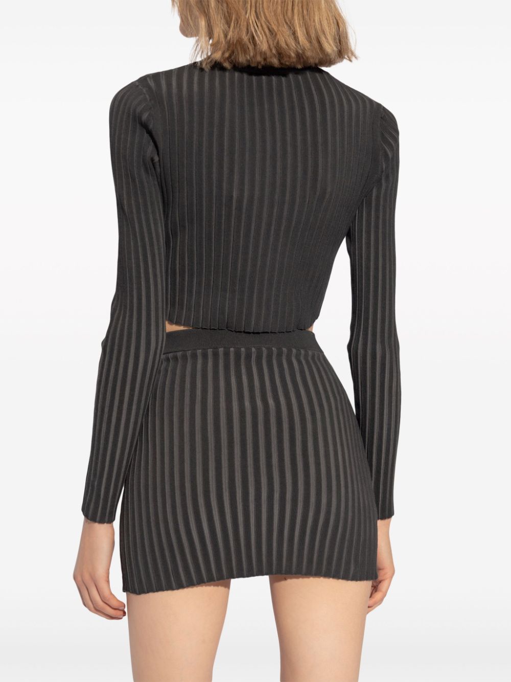 Alexander Wang ribbed cropped cardigan Women