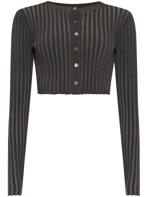 Alexander Wang ribbed cropped cardigan Women