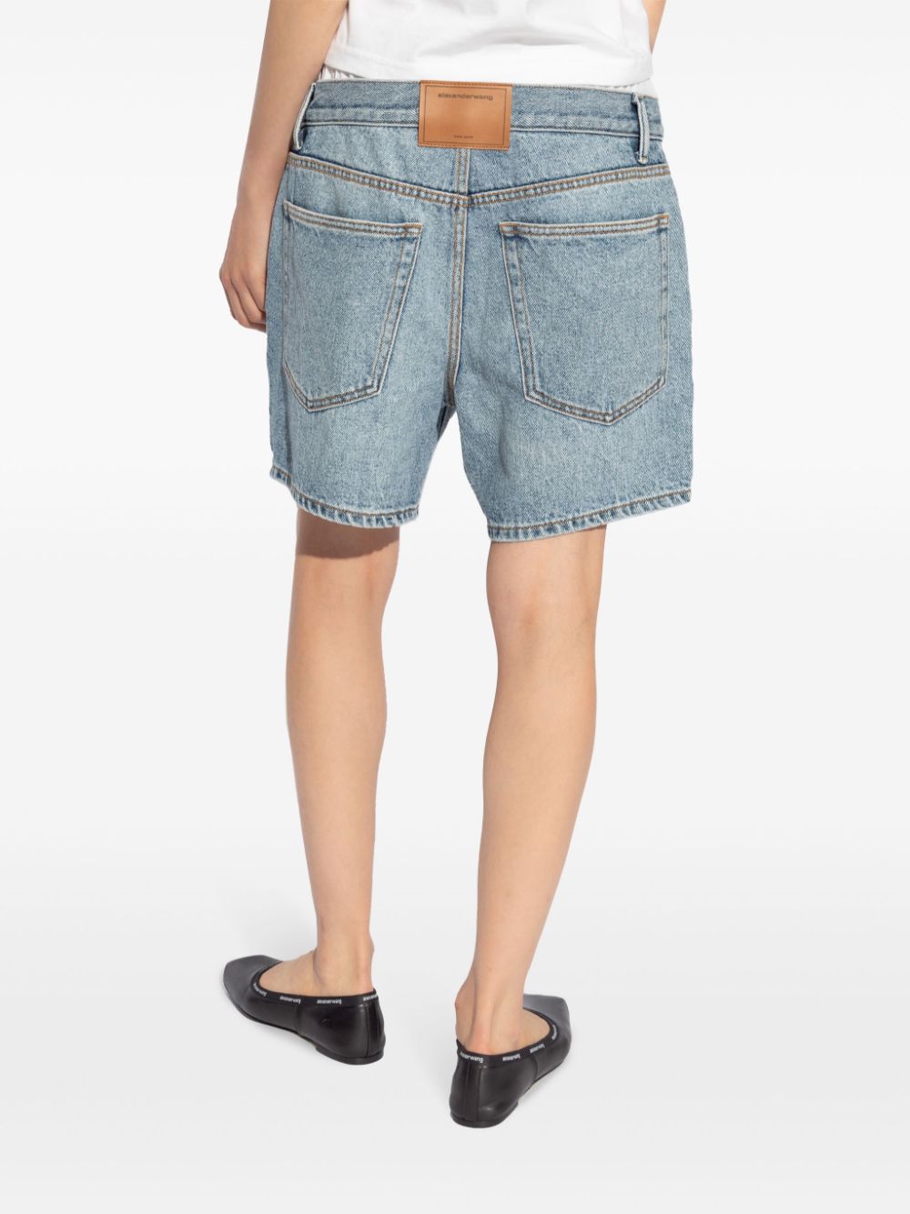 Alexander Wang layered denim shorts Women