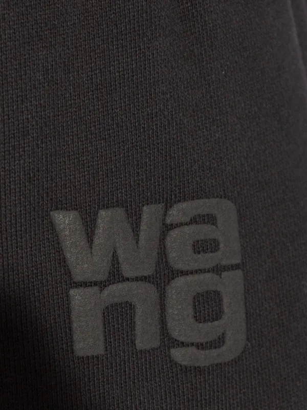 Alexander Wang puff-logo Cotton Track Pants | Black | FARFETCH Alexander Wang puff-logo Cotton Track Pants | Black | FARFETCH