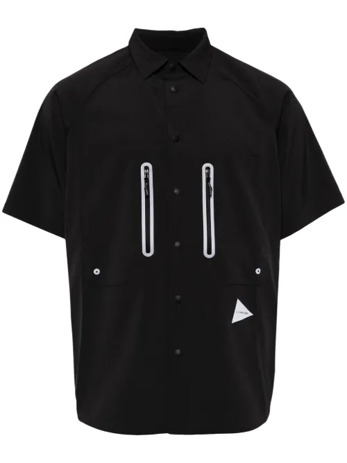 Chemise à logo imprimé - and Wander - Modalova